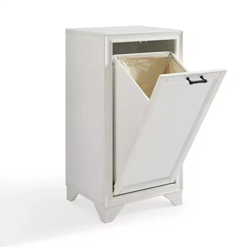 Tara Linen Hamper Decorative Wall Cabinet White - Crosley