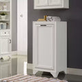 Tara Linen Hamper Decorative Wall Cabinet White - Crosley
