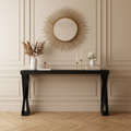 Console moderne en bois 58,3 à pieds croisés