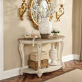 Table basse, blanc/brun