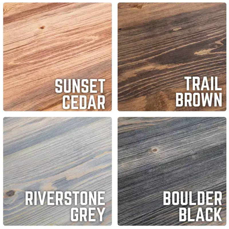 RESTORE Boulder Black Solid Wood Coffee Table by Pipe Decor
