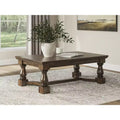 Signature Design by Ashley Korestone Coffee Table, Dark Brown, Contemporary Living Room Center Table
