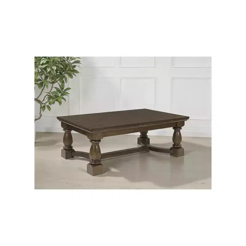 Signature Design by Ashley Korestone Coffee Table, Dark Brown, Contemporary Living Room Center Table