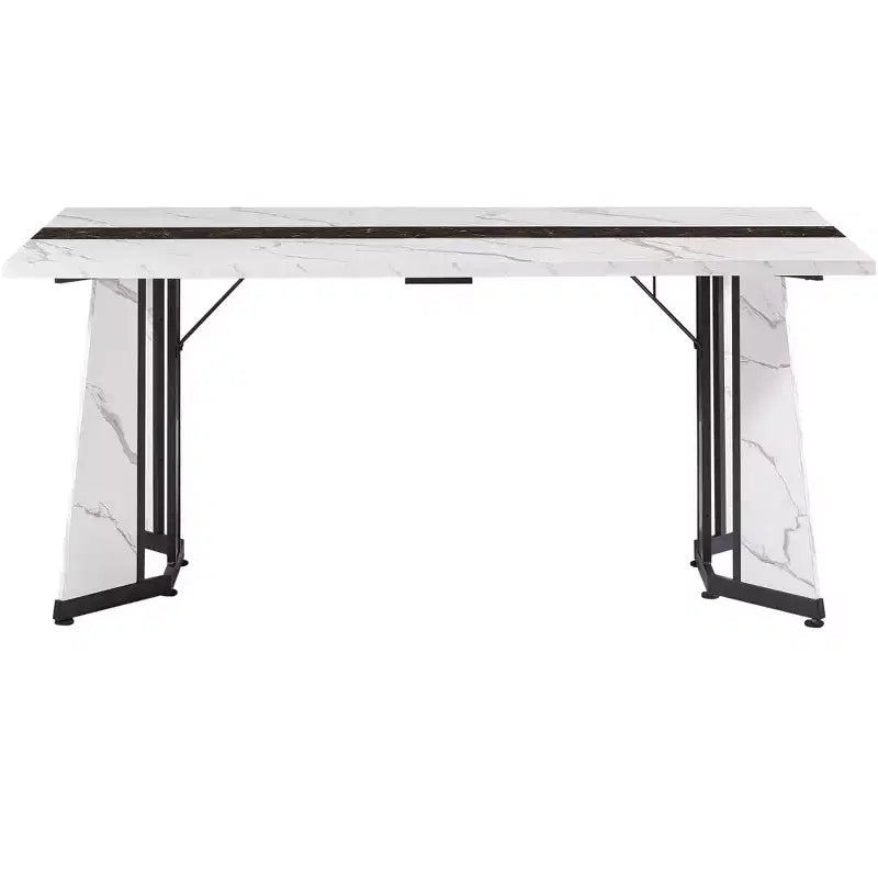 Okak 70.9IN Long Rectangular Dining Table Set for 8 People, Waterproof Kitchen Table with Adjustable Legs, Dinner Table for Kitchen, Office
