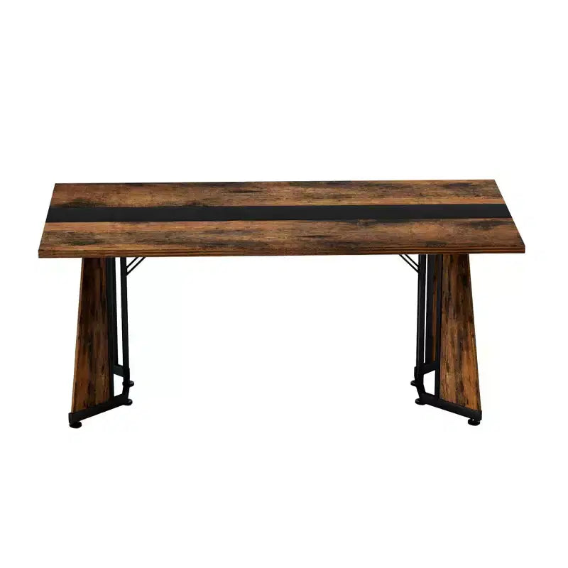 Okak 70.9IN Long Rectangular Dining Table Set for 8 People, Waterproof Kitchen Table with Adjustable Legs, Dinner Table for Kitchen, Office