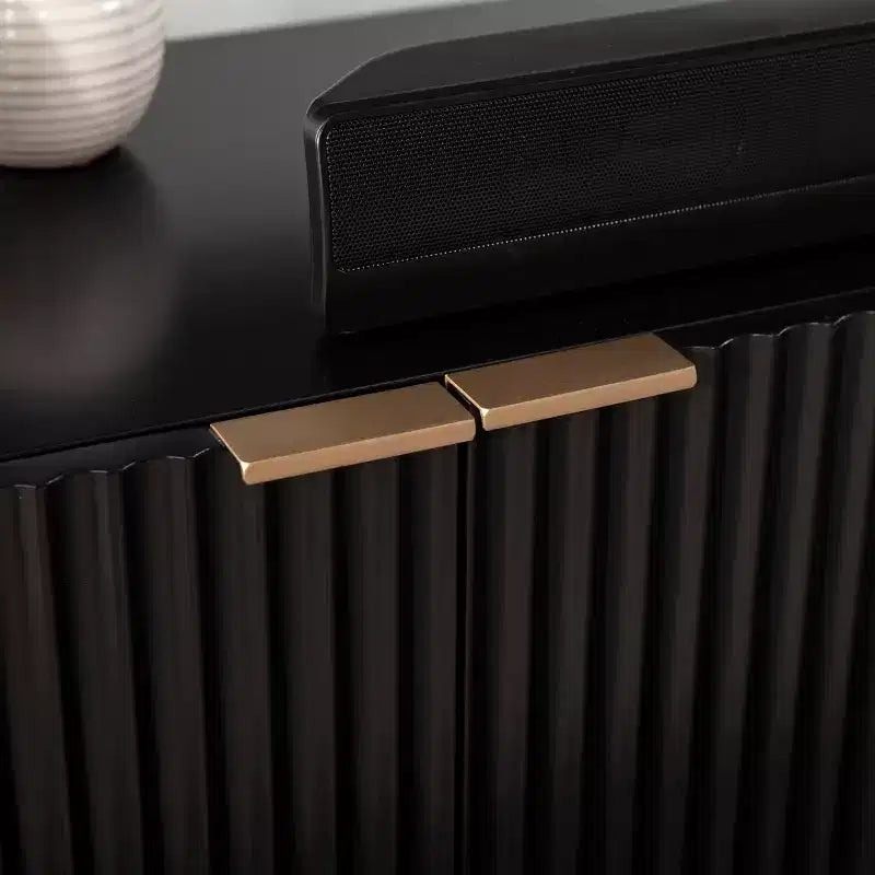 Pilston 4-Door Media Console - Black - SEI