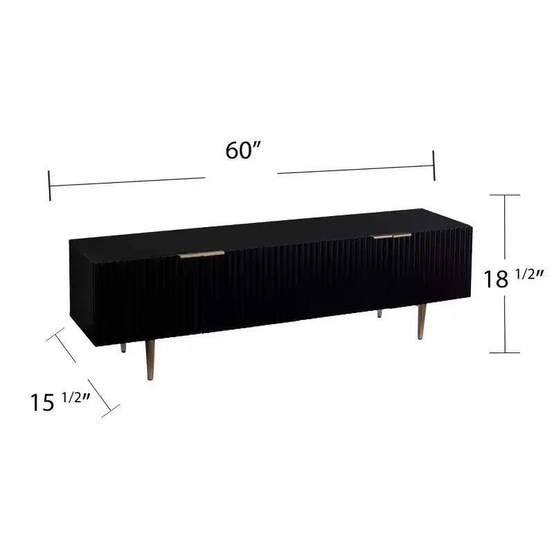 Pilston 4-Door Media Console - Black - SEI