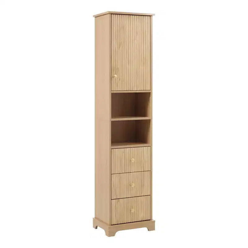 Freestanding Bathroom Storage Cabinet with 3 Drawers, Adjustable Shelf, Soft Close Doors - ModernLuxe