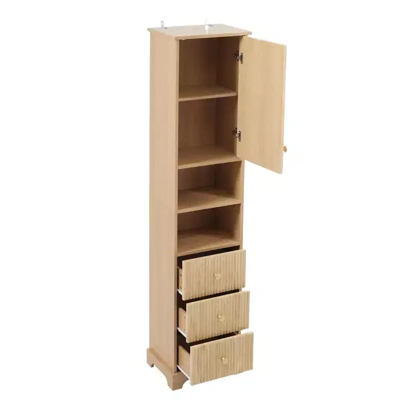 Freestanding Bathroom Storage Cabinet with 3 Drawers, Adjustable Shelf, Soft Close Doors - ModernLuxe