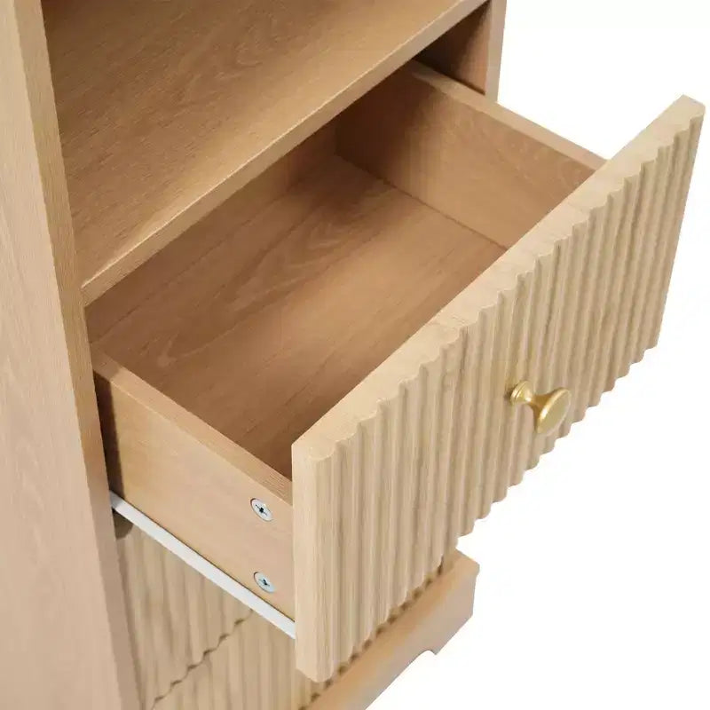 Freestanding Bathroom Storage Cabinet with 3 Drawers, Adjustable Shelf, Soft Close Doors - ModernLuxe