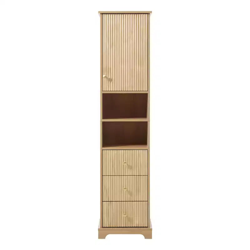 Freestanding Bathroom Storage Cabinet with 3 Drawers, Adjustable Shelf, Soft Close Doors - ModernLuxe