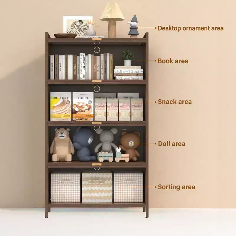 Tall Metal Storage Cabinet with 3 Flip Doors, Freestanding Steel Organizer with Ample Storage Space for Bedroom, Living Room, Kitchen