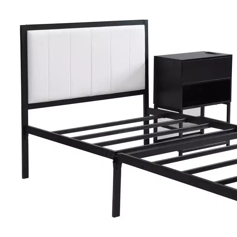 MAYEERTY Teddy Fleece Upholstered Platform Bed with Underbed Storage, Curved Design & Sturdy Solid Frame