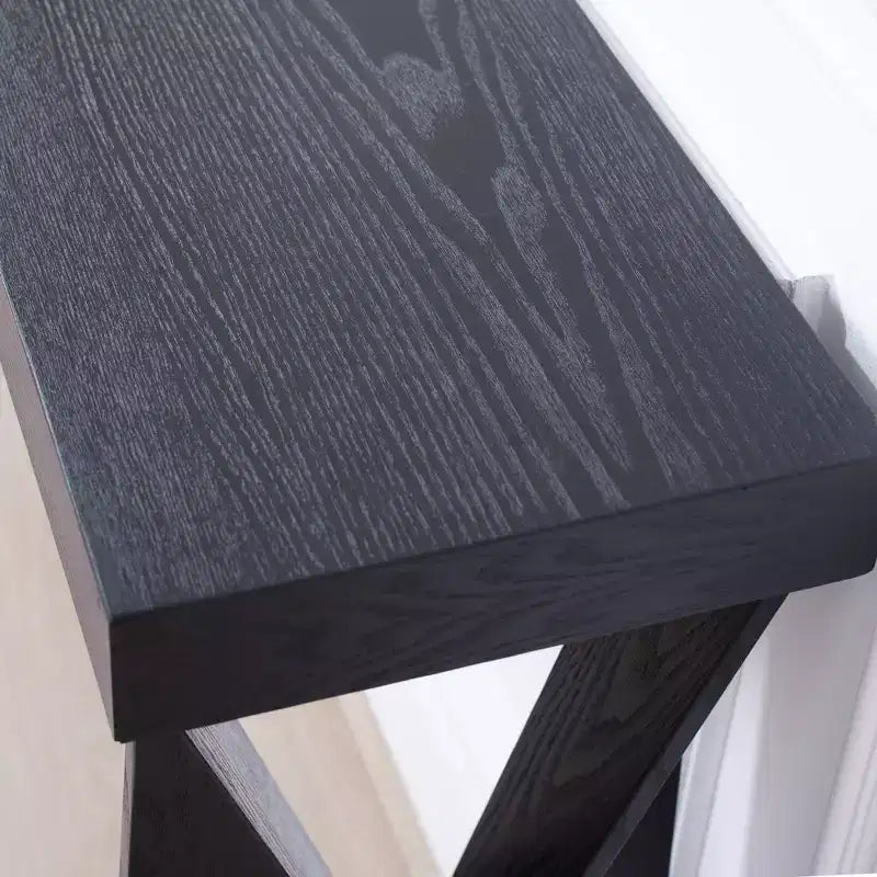 GDFStudio Bryce Modern 58.3 Wood Console Table with Crossed Legs