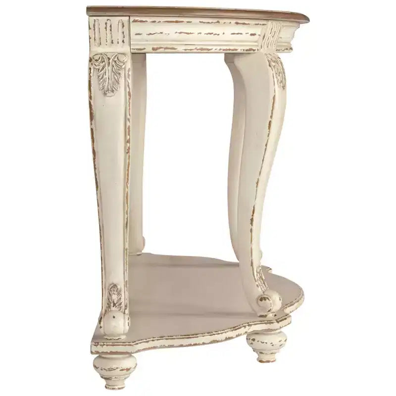 Realyn Sofa Table White/Brown - Signature Design by Ashley