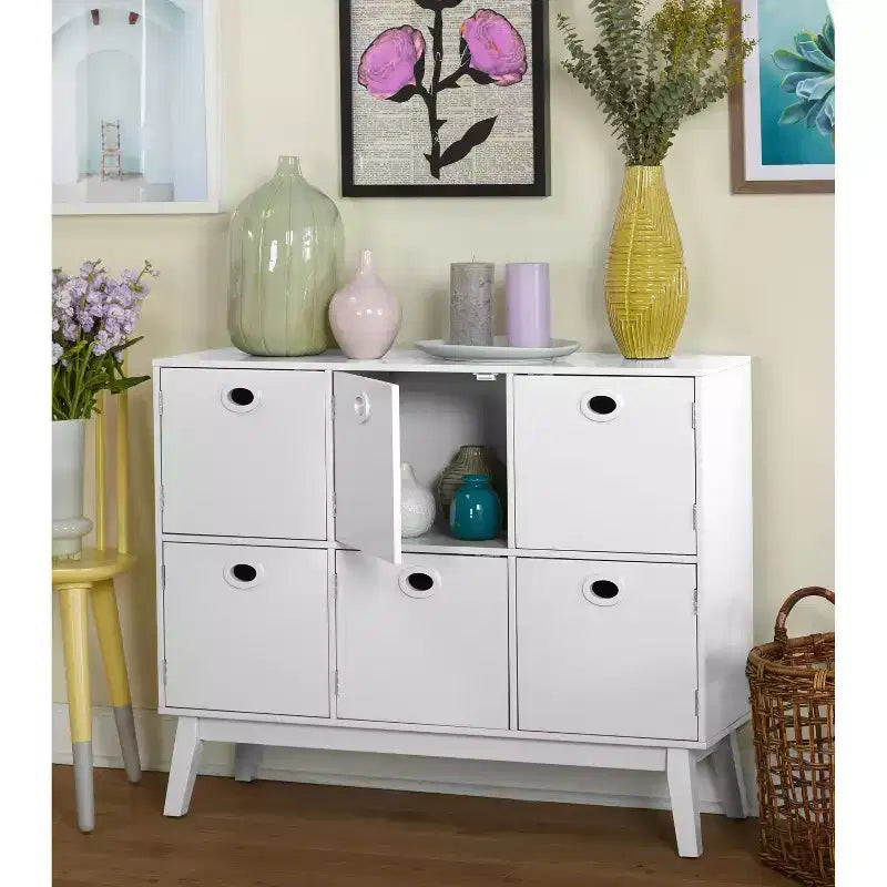 Buylateral Jamie Mid Century Modern Storage Cube Cabinet