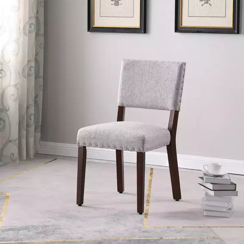Set of 2 Stripe Dining Chairs - HomePop